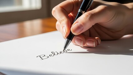 Young female athlete crossing the finish line with determination on a crowded track stadium