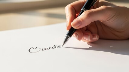 Young female athlete crossing the finish line with determination on a crowded track stadium