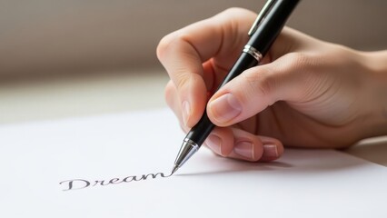 Young female athlete crossing the finish line with determination on a crowded track stadium