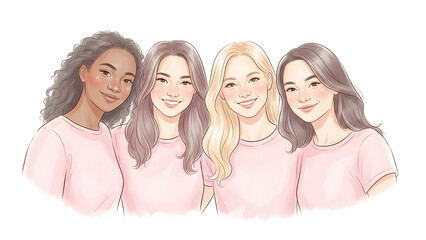 Empowering women unite celebrating international women's day with diversity and solidarity