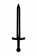 Wooden crucifix religious symbol and holy cross on white background representing faith in God and Christian icon for Easter or church illustration