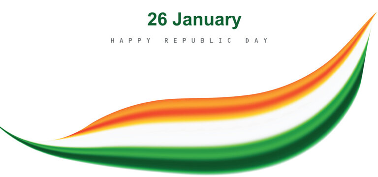 Patriotic Indian National Flag Vector with Ashoka Chakra for Celebration Event Background