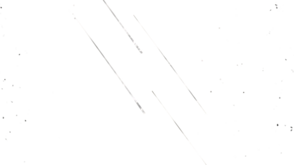 Two metal beams on an angle isolated on transparent background