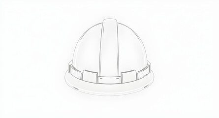 Fototapeta premium safetyhelmet, helmet, hardhat, outline, line, lineart, construction, protection, protective, equipment, industrial, worker, engineering, builder, contractor, site, worksite, factory, maintenance, repa