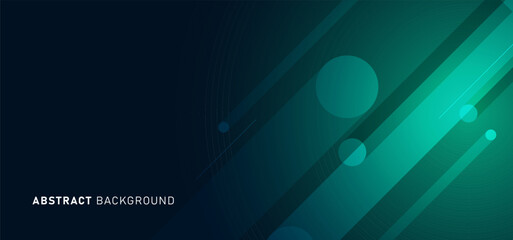 Digital technology futuristic internet network connection blue green background, abstract cloud cyber information communication, Ai big data, innovation future tech, lines dots illustration 3d vector