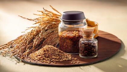 a traditional asian medicine made from toasted rice