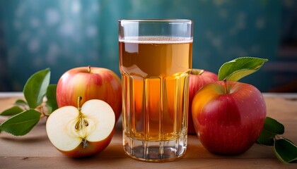 a refreshing and tangy drink made from pressed apples often enjoyed as a healthy beverage