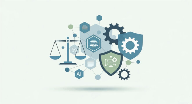 AI Ethics Governance Concept Illustration
