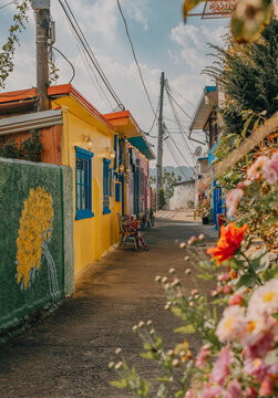 Jaman Mural Village in Jeonju, South Korea