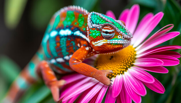 chameleon on a branch