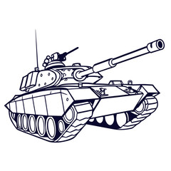 Illustrated military tank © Mamun