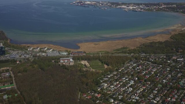 Aerial view of Stroomi beach and Pelguranna.