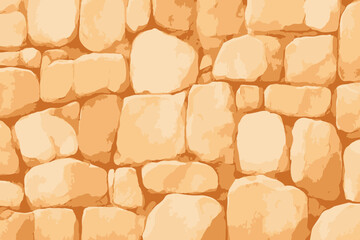 Stone wall texture vector illustration.