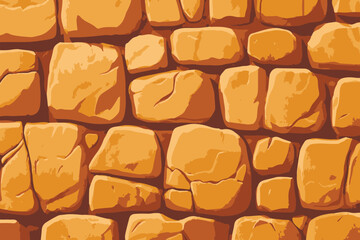 Stone wall texture vector illustration.
