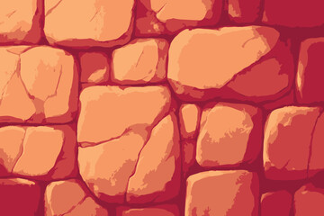 Stone wall texture vector illustration.