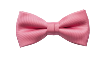 Pink Bowtie Isolated on Transparent Background PNG