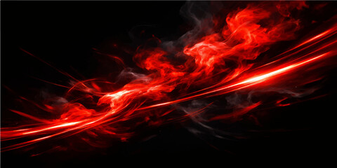 Fototapeta premium An abstract fiery background featuring burning orange and red flames with smoke and motion blur to create a hot energy texture of an inferno blaze