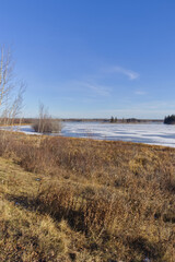 Astotin Lake on a Sunny Autumn Day