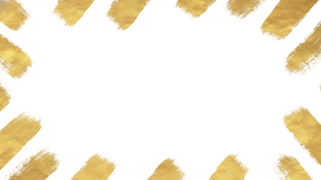 Gold and black abstract pattern isolated on transparent background - Powered by Adobe