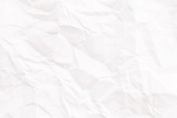 Obraz premium Crumpled Paper Background Texture White Wrinkled Paper