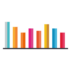 2d colorful bar chart infographic