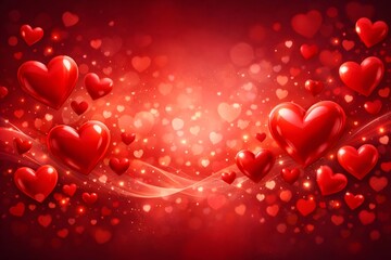 Happy Valentine's Day - Love and Affection Concept - Red and Pink Theme