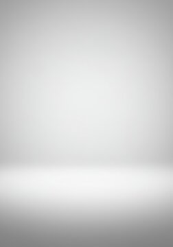 A perfectly smooth, ultra-clean light gray and white gradient studio background offering extensive negative space and soft, diffused illumination ,textureless ,void ,monochrome