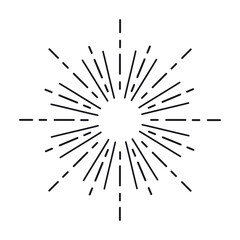 Obraz premium Abstract lined starburst