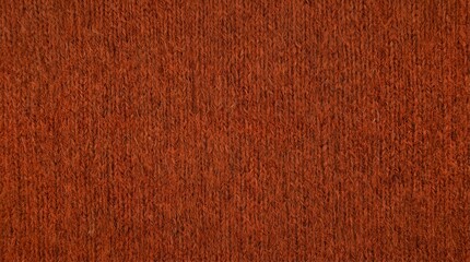 Fototapeta premium Terracotta Burnt Orange Knitted Fabric Texture Featuring a Soft Wool Fiber Pattern Close Up for Fashion Background Autumn Winter Textile Design Craft Backdrop and Warm Minimalist Interior