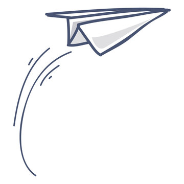 Paper airplane illustration