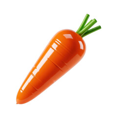 3d rendered realistic carrot isolated on transparent background