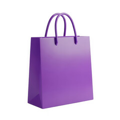 Purple shopping bag