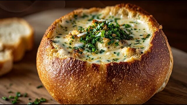 Clam Chowder Bread Bowl