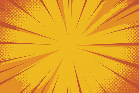 Comic book pop art strip radial backdrop 
 - Powered by Adobe