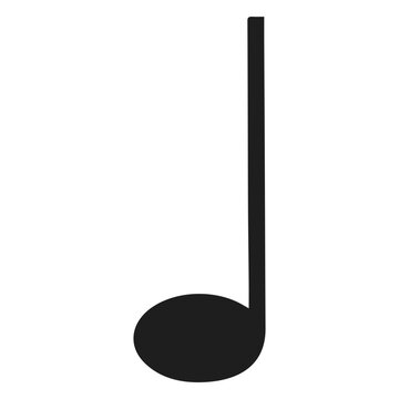 Quarter note isolated