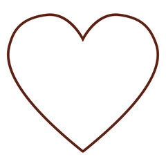 Heart hippie stroke element