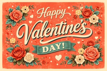 Happy Valentine's Day - Love and Affection Concept - Red and Pink Theme