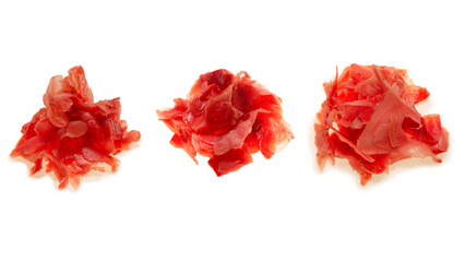 Pickled ginger isolated on white background. © Nikolay