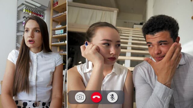 Students and teachers share an animated online session filled with discussion and learning. Focused expressions reveal dedication to mastering new concepts.