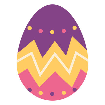 Egg easter painted easter egg easter egg pattern zigzag spot flat