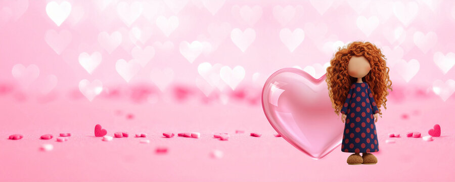 Pink Abstract background with gliter