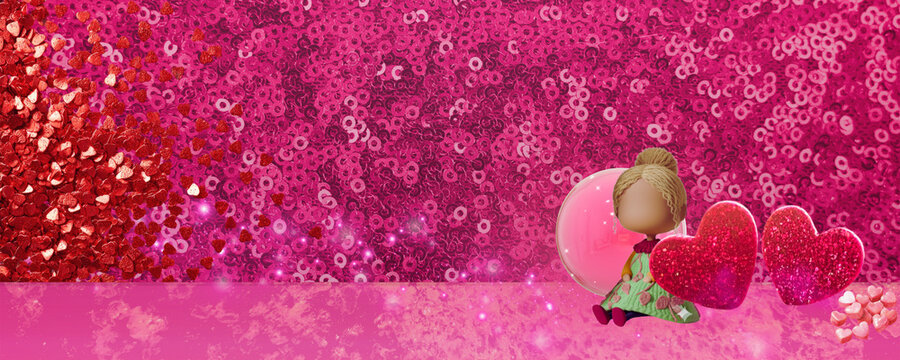 Abstract background with gliter