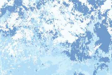 Blue grunge texture abstract background. Distress weathered paint rough overlay texture. Winter texture. Rough overlay texture. Vector flat design