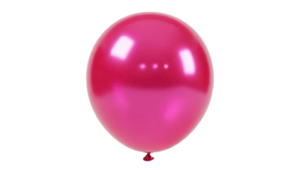 Shiny Pink Balloon on a Transparent PNG Image