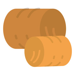 Farm hay bales icon © Vexels