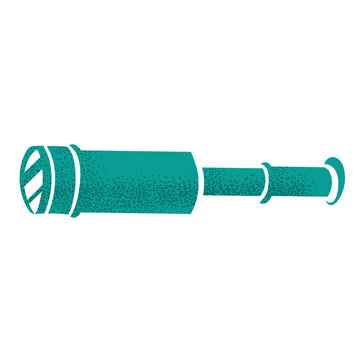 Pirate monocular icon stencil