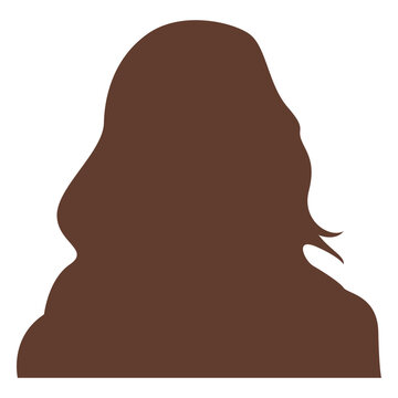Anonymous avatar woman long hair