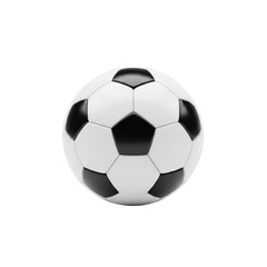 Classic soccer ball isolated on transparent background
