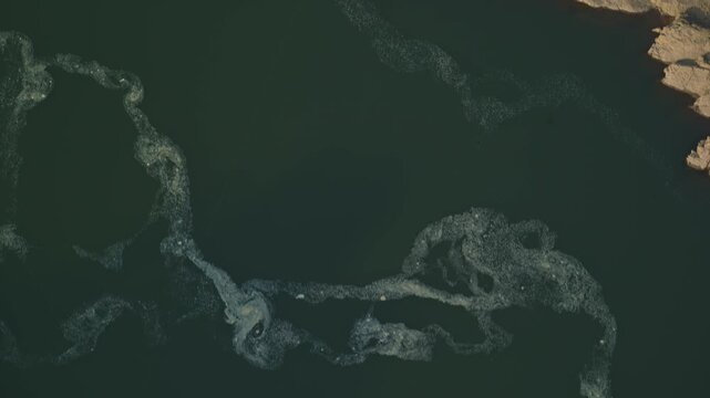 Aerial view of the Mekong Khon Phapheng Falls