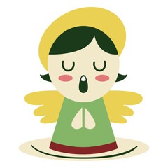 Fototapeta premium Angel singing element